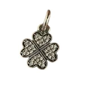 Pandora Crystal Four Leaf Clover Shamrock Charm